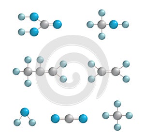 Molecule icon set