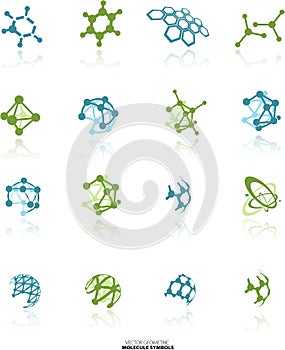 Molecule icons set