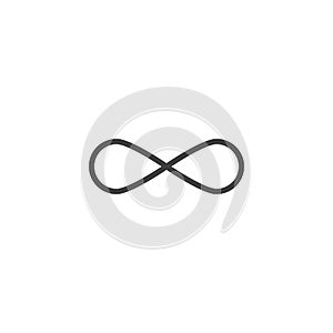 Molecule infinity shape line icon