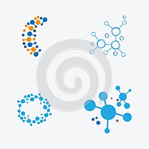 Molecule Logo Icon Vector Template