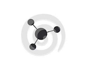 molecule logo vector icon illustration