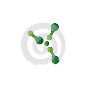 molecule logo vector icon illustration design template