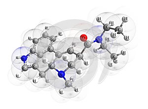 The molecule of LSD photo