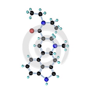 Molecule LSD 3D photo