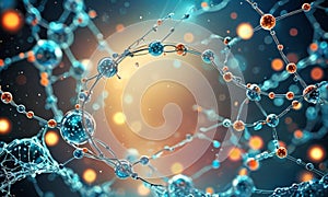 molecule with many molecules and