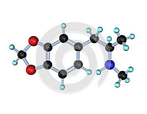 Molecule MDMA 3d