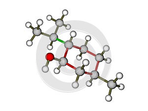 The molecule of menthol