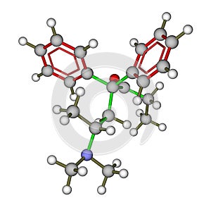 Molecule of methadone