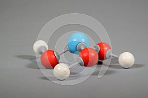 Molecule model of boric acid.