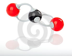 Molecule model of carbon-dioxide