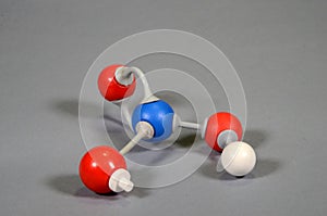 Molecule model of nitric acid.