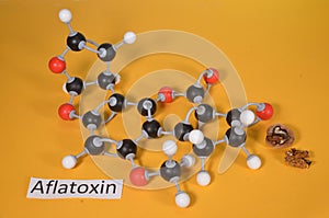 Molecule model og Aflatoxin B1