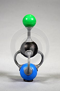 Molecule model of potassium cyanide photo