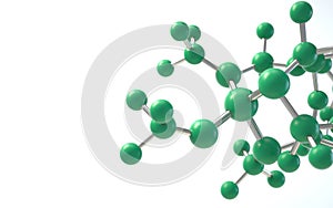 Molecule model. Science concept. 3d rendering,conceptual image.