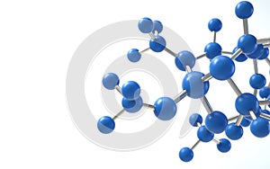 Molecule model. Science concept. 3d rendering,conceptual image.