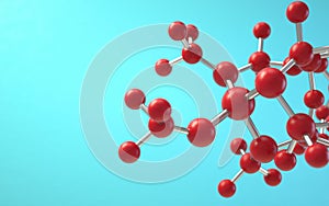 Molecule model. Science concept. 3d rendering,conceptual image.