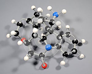 Molecule model of Strychnine.