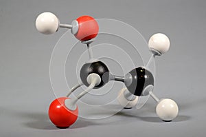 Molecule model of vinegar acid.