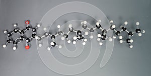 Molecule model of Vitamin K.