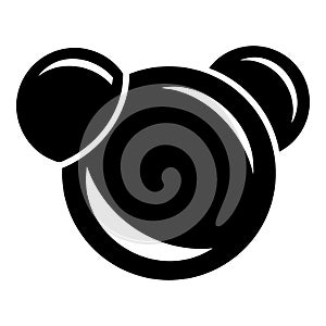 Molecule reaction icon, simple black style