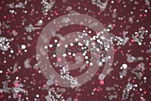 Molecule of retinene, conceptual molecular model. Scientific 3d rendering