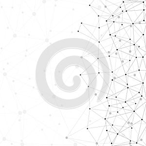 Molecule structure, gray background for