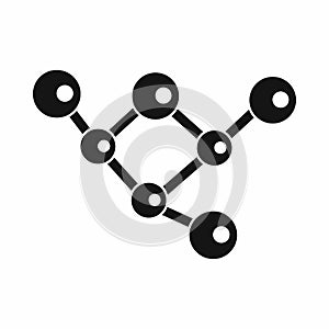 Molecule structure icon, simple style