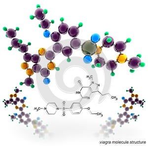 Molecule structure of viagra