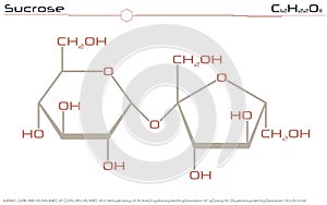 Molecule of Sucrose photo