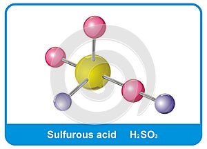 Molecule of Sulfurous Acid