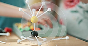 Molecule toys, children and kids science development tool for creative learning, science education and plastic atom