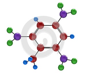 Molecule of trinitrotoluene