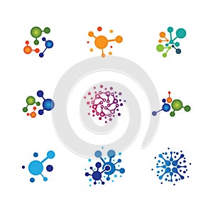 Molecule vector icon