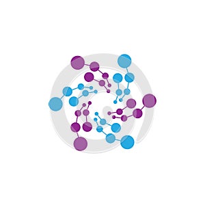 Molecule vector icon