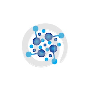 Molecule vector illustration design