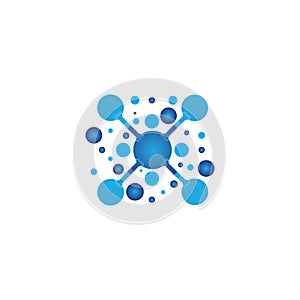 Molecule vector illustration design