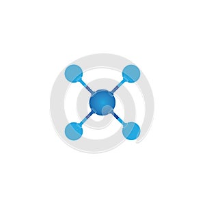 Molecule vector illustration design