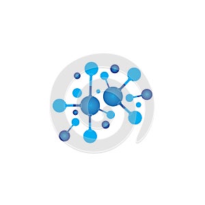 Molecule vector illustration design