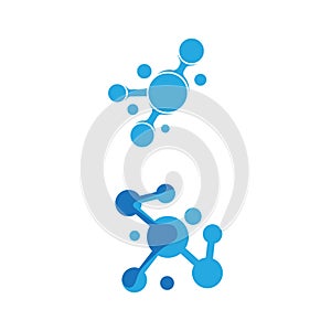 Molecule vector illustration design