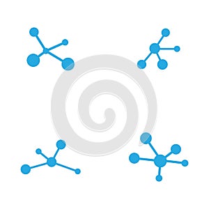 Molecule vector illustration design