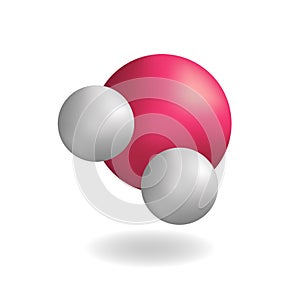 Molecule water H2O symbol