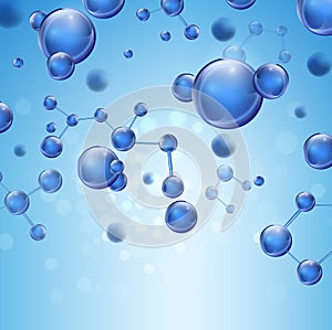 Moleculer illustration background