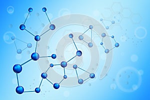 Moleculer illustration background