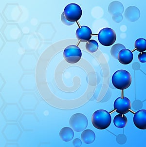 Moleculer illustration background