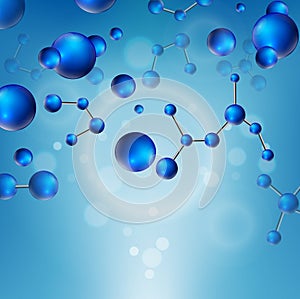 Moleculer illustration background