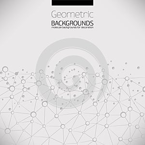 Molecules abstract background