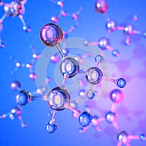 Molecules acetone photo