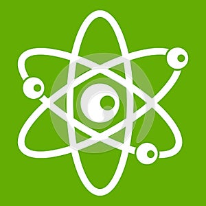 Molecules of atom icon green
