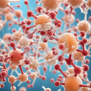 Molecules of candida auris albicans funfal infection, macro