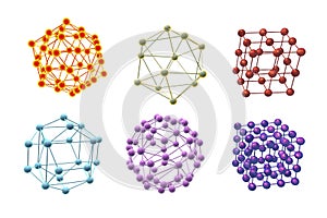 Molecules of different shapes